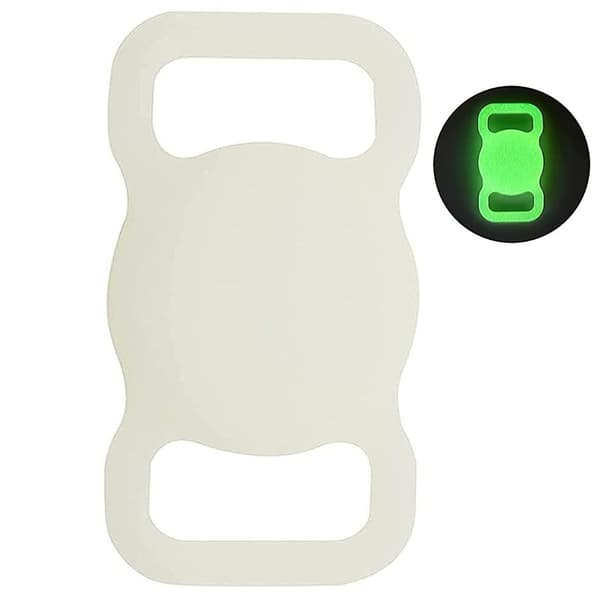Apple AirTag-holder for halsbånd til katt/hund, selvlysende grønn