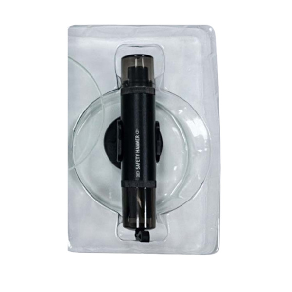 Bilvindusknuser med sikkerhetsbeltekutter - Nødutgangsverktøy Black