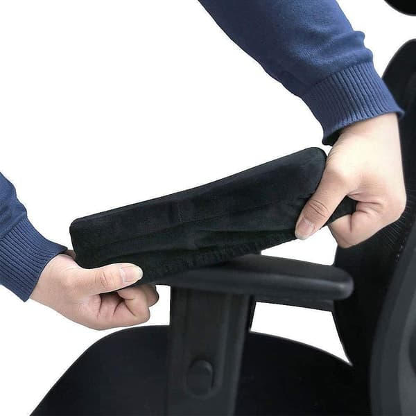Par stole armlænspuder Black