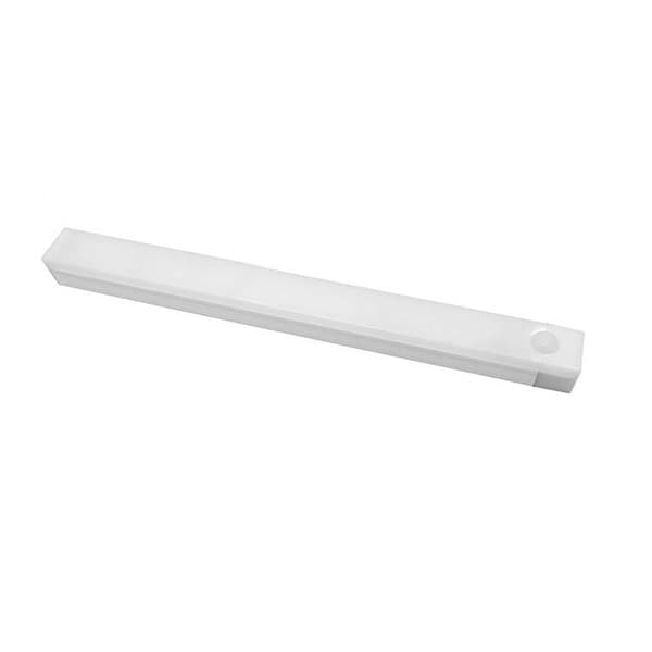 Slank Genopladelig LED Bevægelsessensor Lys - Varmt Lys, Magnetisk Montering, Kompatibel med Alle Overflader 300 mm