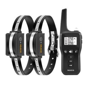 Bilde av 1000m Dog Training Collar Set - 2 Collars PD529 (Black)