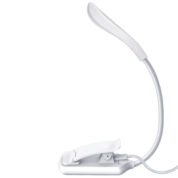 Läslampa, LED-boklampa med 3 ljuslägen, uppladdningsbar White