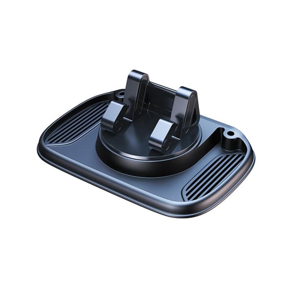 3-i-1 roterende oppbevaringsfeste oppgradert - 360° justerbar dashbord mobilholder med nano-gel base, 2-i-1 parkeringsnummerplate, automatisk lås, ABS