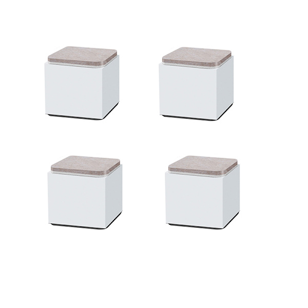 Fyrkantiga Möbelhöjare i Kolstål, 4-pack S