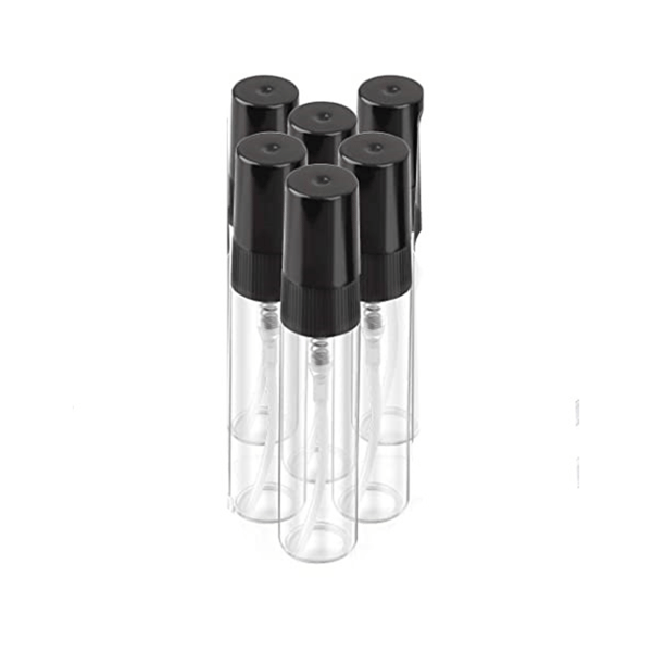 Mini refill parfymeflaske sprayflaske 5 ml 5-pakning Sort