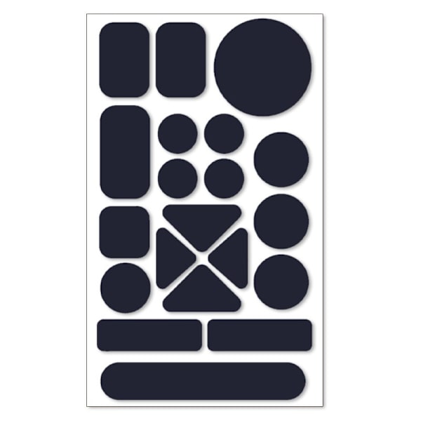 Selvklebende dunjakkereparasjonslapper - 10 stk Vanntett nylon klesreparasjonssett NavyBlue