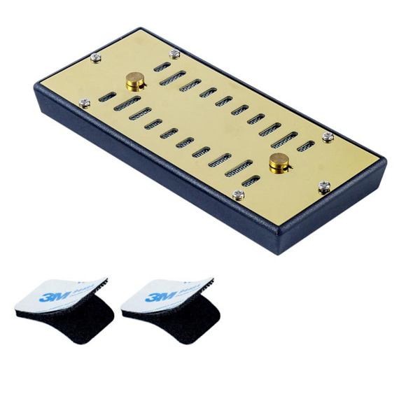 Säädettävä sikarihumidori suurikokoinen säädettävällä kostutuslevyllä Gold