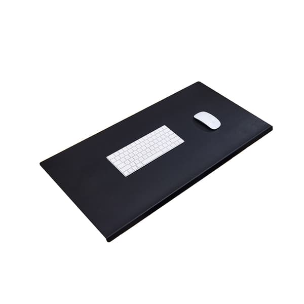 Skrivebordsunderlag med syede kanter Black L