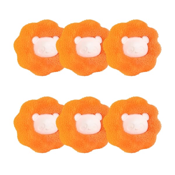 Karvanpoistopallo pesukoneeseen 6 kpl Orange