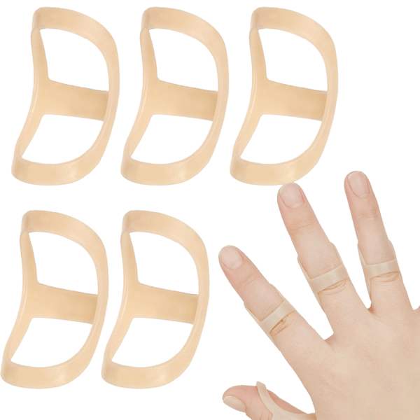 5 pakkaus sormilasta Beige Size 10+11+12+13+14
