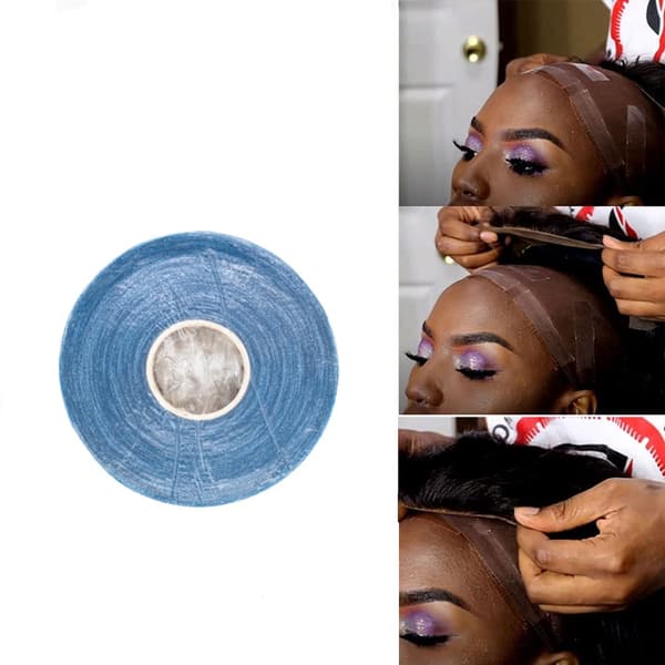 Dobbeltsidig tape for hair extensions/parykker 1 rull  0.8 cm