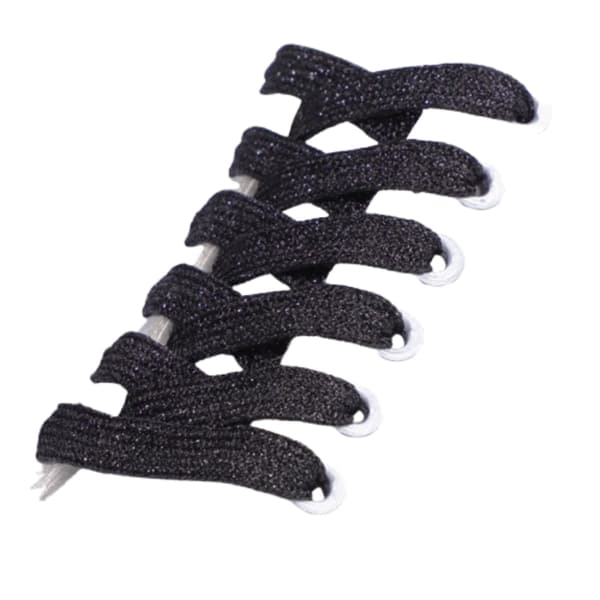 Glänsande snören - 140 cm (1 par) Black