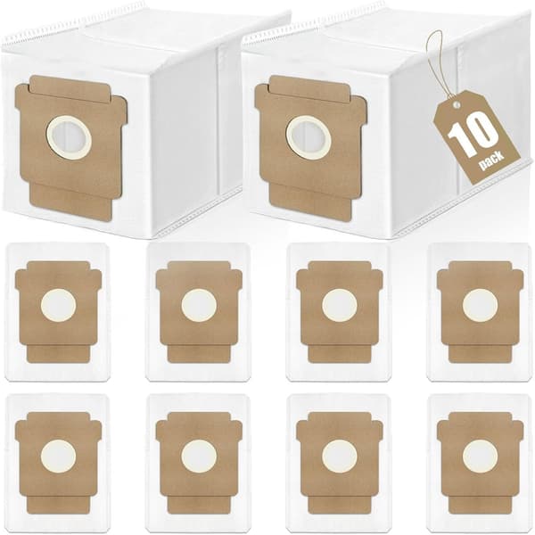 10-pack Ersättningsdammpåsar Kompatibla med iRobot Roomba Essential, Plus och Max-serien