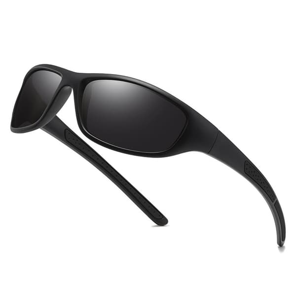 Sports polariserede solbriller med opbevaringspose, TAC-linser og UV-beskyttelse, PC+TAC-ramme, reducerer blænding ved kørsel og cykling - 1027-zt Bla