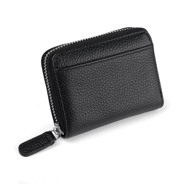 Uusi RFID-estävä nahkainen korttilompakko, jossa 20 korttipaikkaa Black
