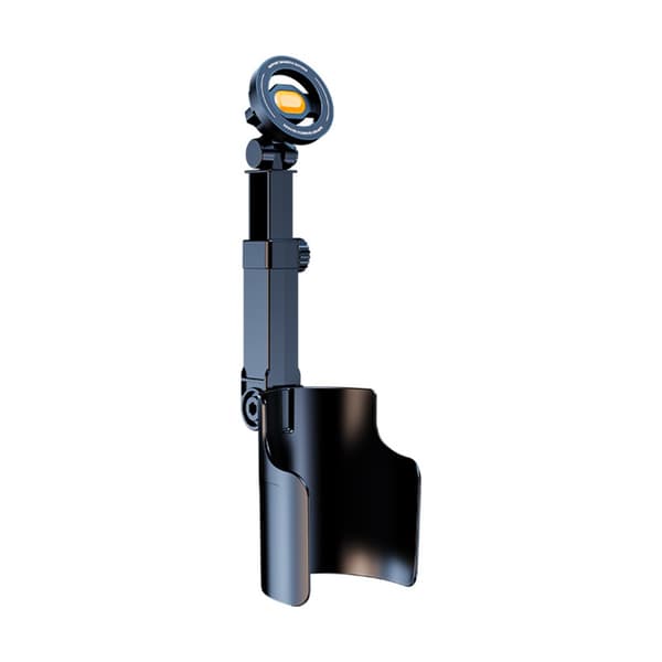 Multifunktionell mugghållarställning kompatibel med MagSafe, N52 stark magnet, 360° justerbar, utdragbar arm och kulled för bilen