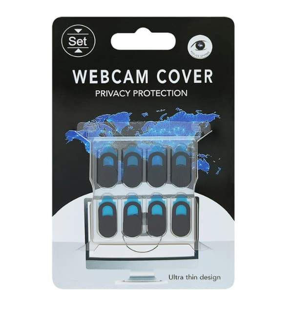 Integritetsskydd för Webbkamera Black 8-pack