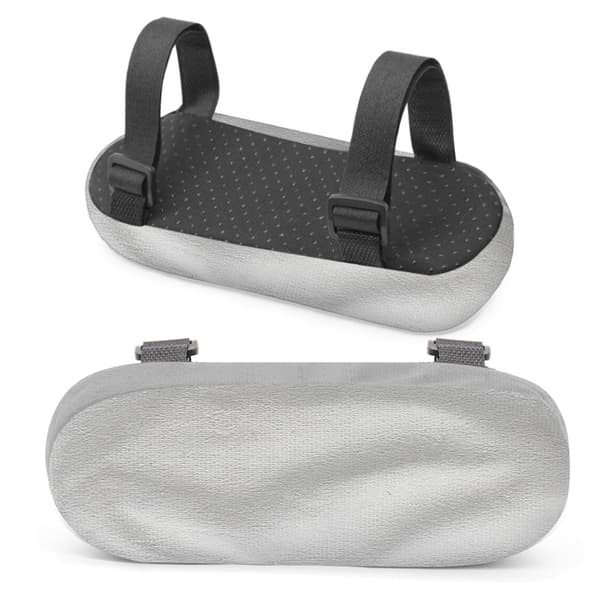 Ergonomisk armlænspude til stol, hukommelsesskum albue støtte Grey
