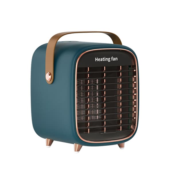 Elektrisk keramisk värmefläkt i retrodesign DarkGreen