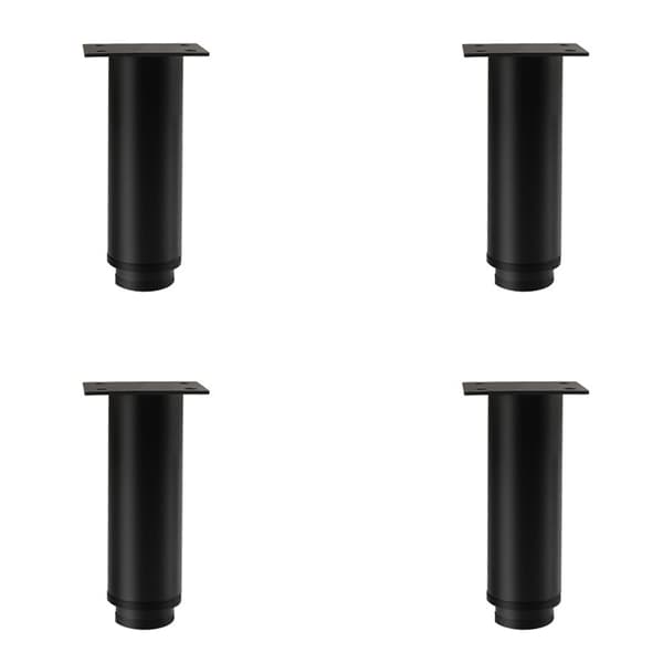 Justerbare møbelhævere - Skabsben 4-pak Black L