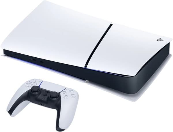 Sony PlayStation 5 (PS5) Slim Digital Edition 825GB (E-chassi) spelskonsol gaming - inklusive DualSense trådlös handkontroll