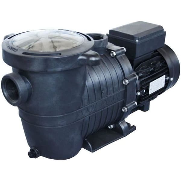 Självprimande pump 1 hk med förfilter - 18m3/h - Kompatibel med saltbehandling