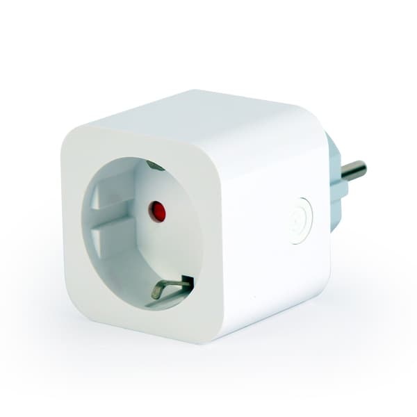 Smart WiFi-uttag med energimätning / Tuya SmartLife eluttag / fjärrstyrt vägguttag vit