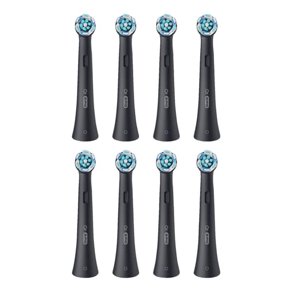 Oral-B iO Ultimate Cleaning 8-pack - Svart / Borsthuvuden för Oral-B iO / Utbyteshuvuden