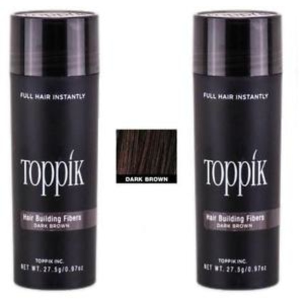 2x Toppik Large - 27,5g - Dark Brown
