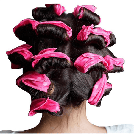 Magic Sponge Curlers - Värmefria papiljotter - Rosa 20 st.