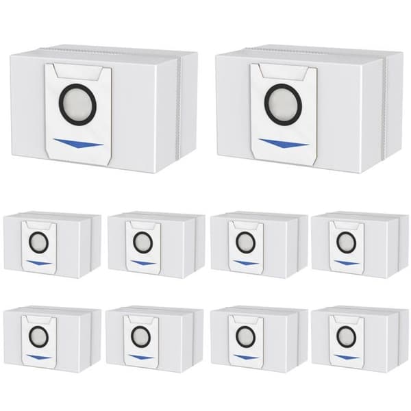 Säcksug för Ecovacs Deebot X1 Omni/X1E Omni/X1 Turbo/T20 Omni/T20E Omni [Paket med 10] Ersättningsdammsugarpåsar