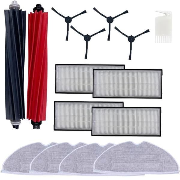 Pack tillbehör för Roborock S8/Roborock S8 Plus - Filter/Mopp/Sidoborste/Utdragbar borste Phonillico®
