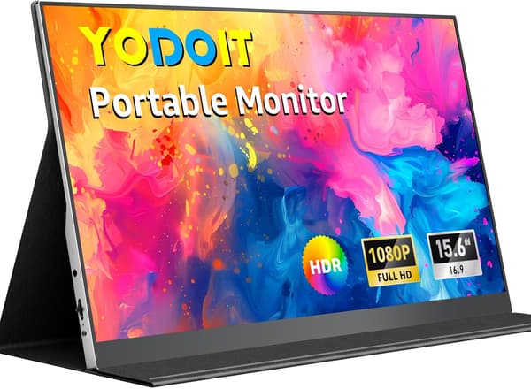Reseskärm tunn 15.6" | FHD 1080p | Svart | för laptopen
