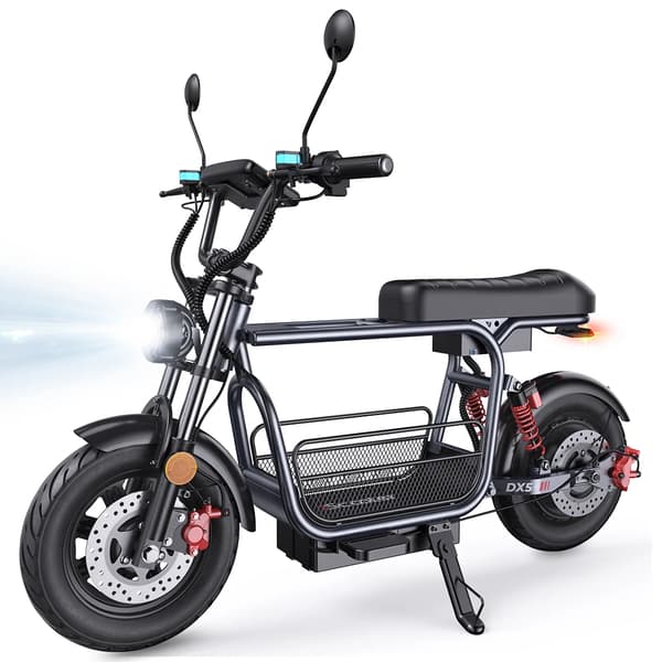 iScooter DX5 Aikuisten Sähköpyörä, 1500W Moottori, Kaupunkiliikenne Sähköpyörä, 48V 15,6Ah Akku, Sähköpyörä, 15 Tuuman Renkaat, Sähköpyörä