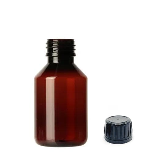 PET Flaska med Kork 100 ml - 10 st - Pharma Veral