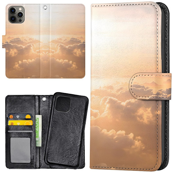 iPhone 12 Pro Max - Lommebok Deksel Clouds