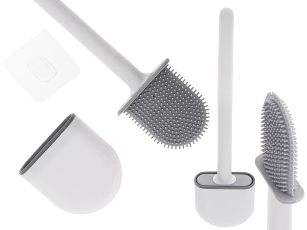 Toalettborste i Silikon - Borste till Toalett - 1-Pack