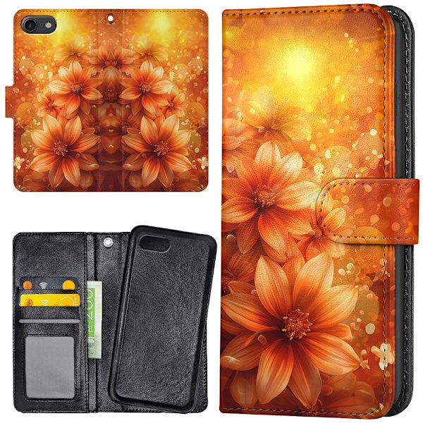 iPhone 7/8/SE - Lommebok Deksel Flowers