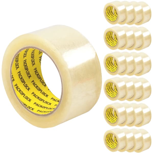 Pakketape med høj vedhæftning til kartoner og emballage - 50mm x 66m - 24-Pack