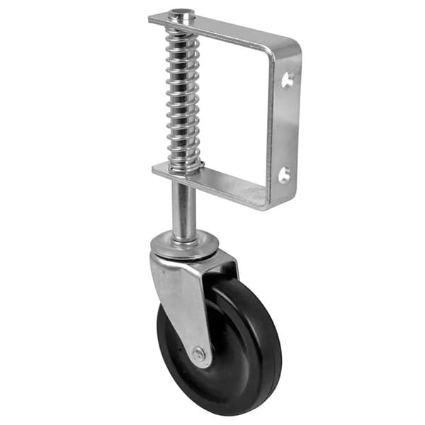 Fjäderbelastat grindhjul 100 mm för grindar – 57 kg - 1-Pack
