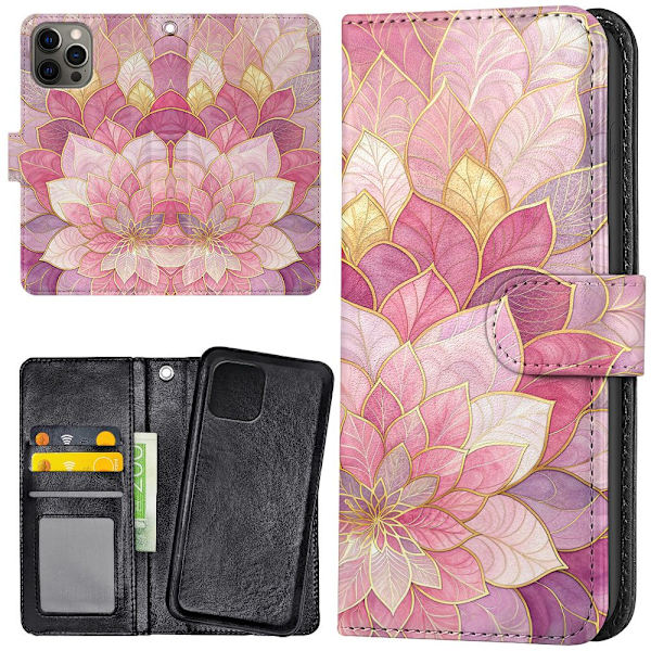 iPhone 12 Pro Max - Lommebok Deksel Flower