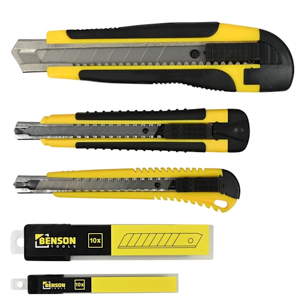 Brytebladkniv 9 mm og 18 mm + 20 blader