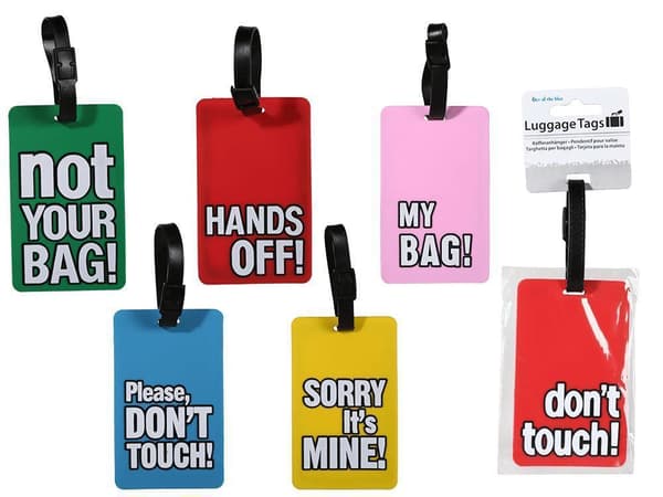 Bagagelapp / Tag till Bagage - Fäst på resväskan - 8-Pack