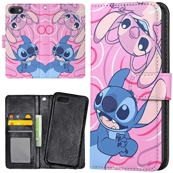 iPhone 7/8/SE - Lommebok Deksel Stitch
