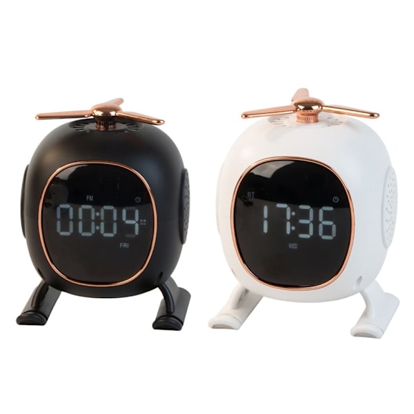 Bluetooth Høyttaler / Speaker med Aromaterapi & LED-Nattlys – Vekkerklokke