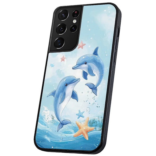 Samsung Galaxy S21 Ultra - Skal/Mobilskal Dolphins