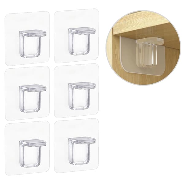 Hyllekonsoll Selvklebende - Hylleholder - 6-pak