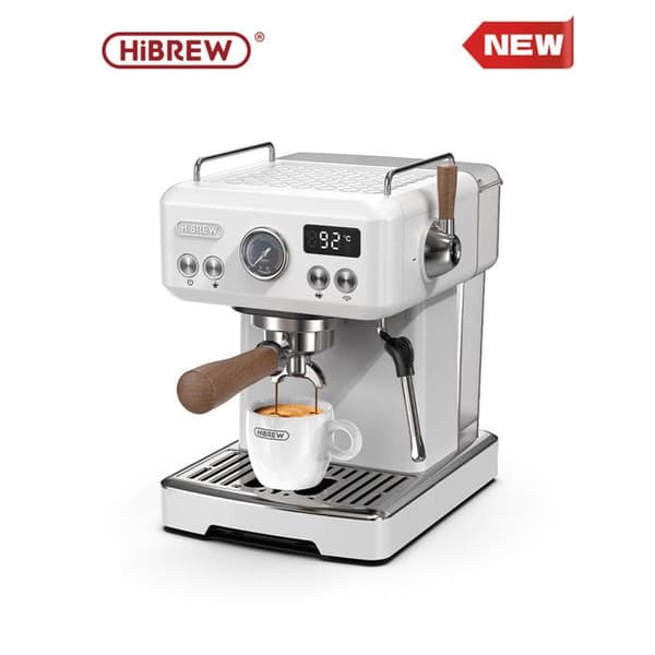 HiBREW H10PLUS kaffemaskine, tre justerbare hastigheder, variabel spænding, justerbar temperatur for kaffe og damp.
