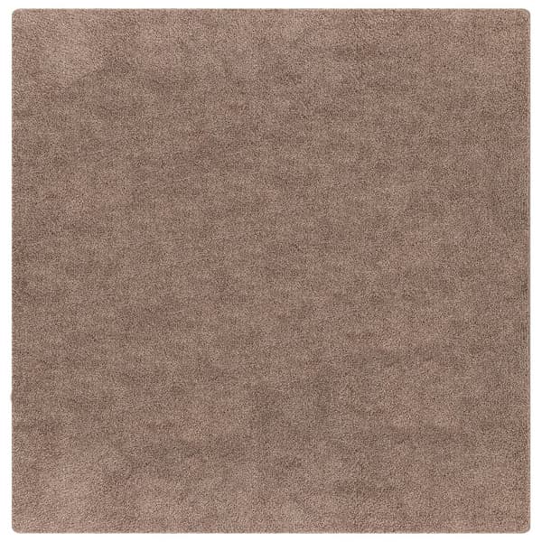 Anti-glid Shaggy Matta Brun 120 x 120 cm PP
