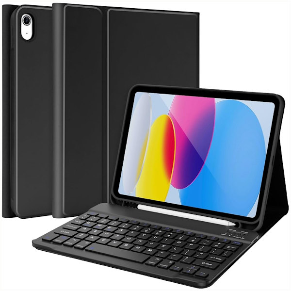 Keyboard Stand Fodral för iPad Air 11 (2025) (2024) / iPad Air (2022) Bluetooth-kompatibel (EN)